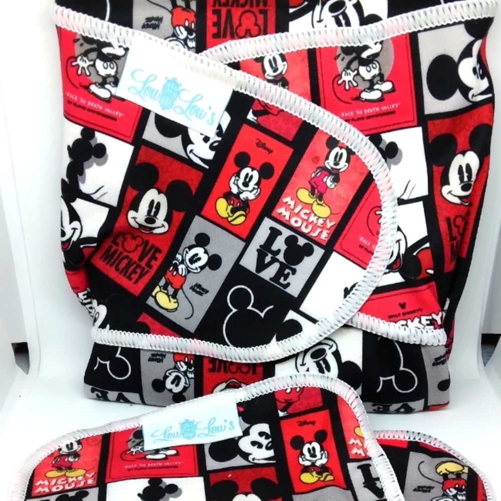 Mickey mouse cloth diaper preflat
